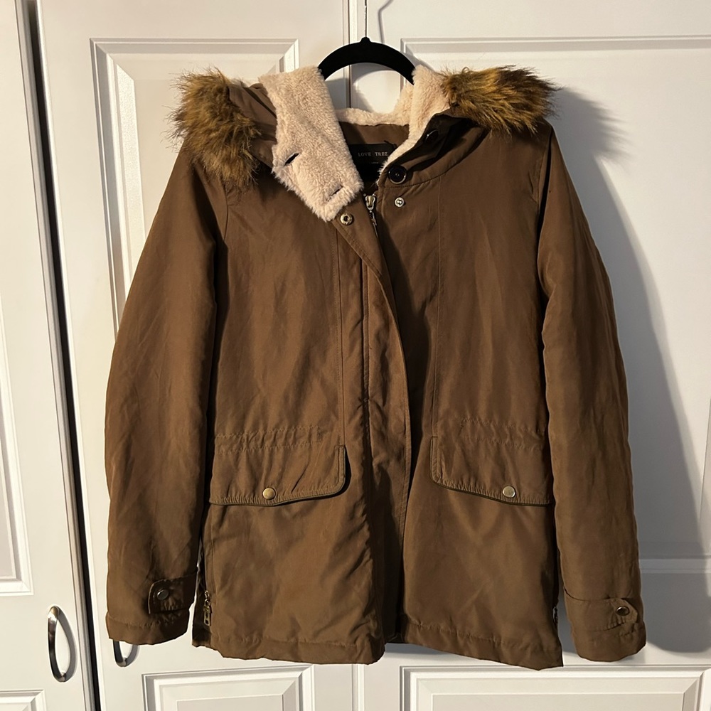 Brown Coat Size Large